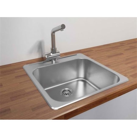 Cantrio Koncepts Cantrio Koncepts KSS-2020 Single Basin Drop-In Sink KSS-2020